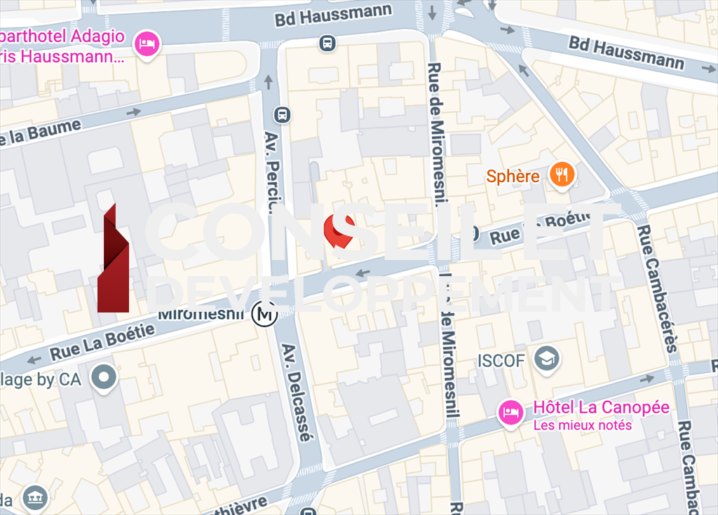 commerce en location sur PARIS (75008)