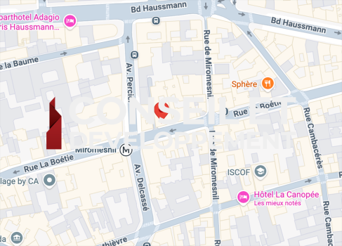 commerce en location sur PARIS (75008)