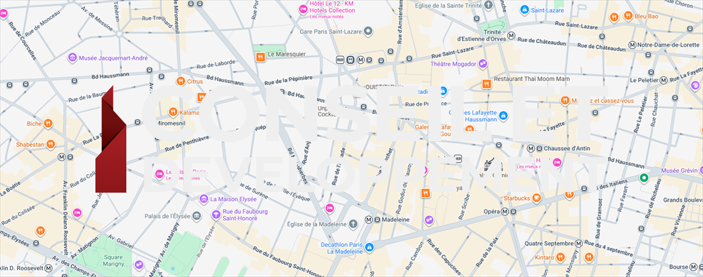commerce en location sur PARIS (75008)