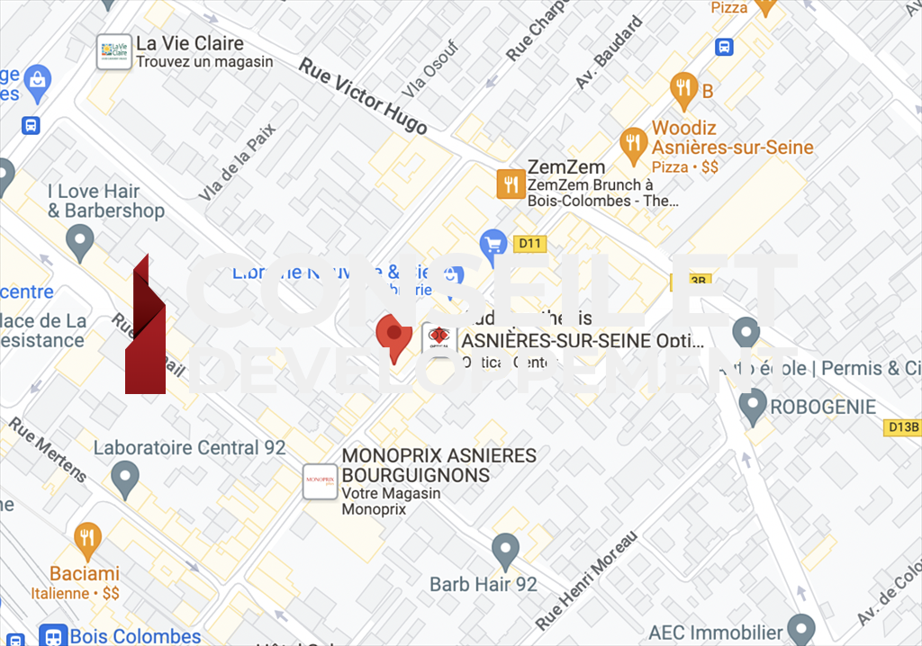 commerce en location sur BOIS COLOMBES (92270)