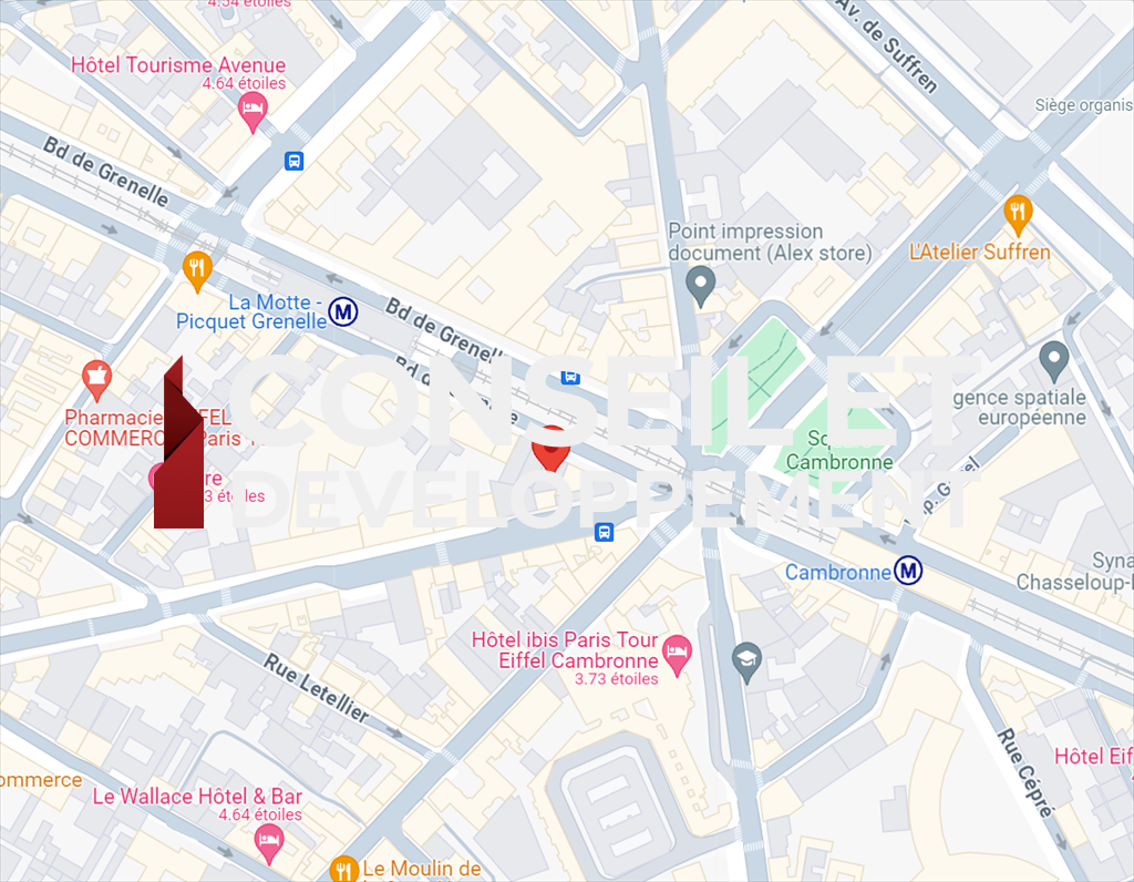 commerce en location sur PARIS (75015)
