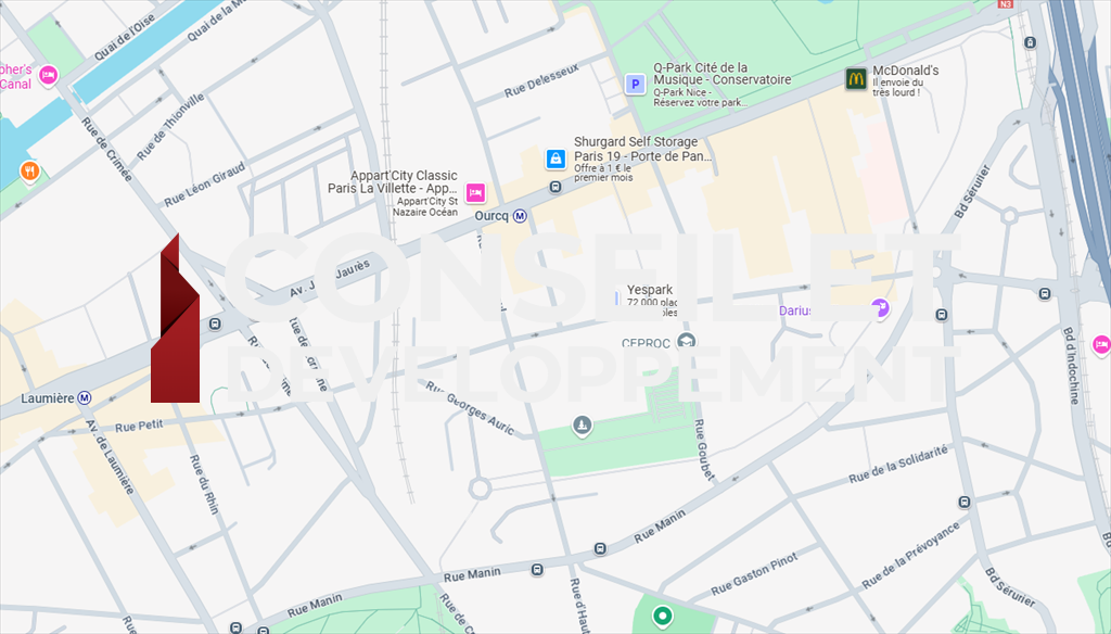 commerce en location sur PARIS (75019)