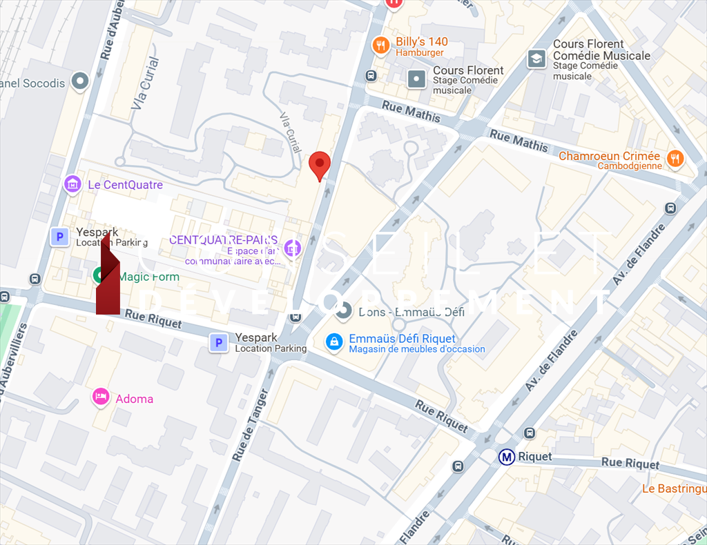 commerce en location sur PARIS (75019)
