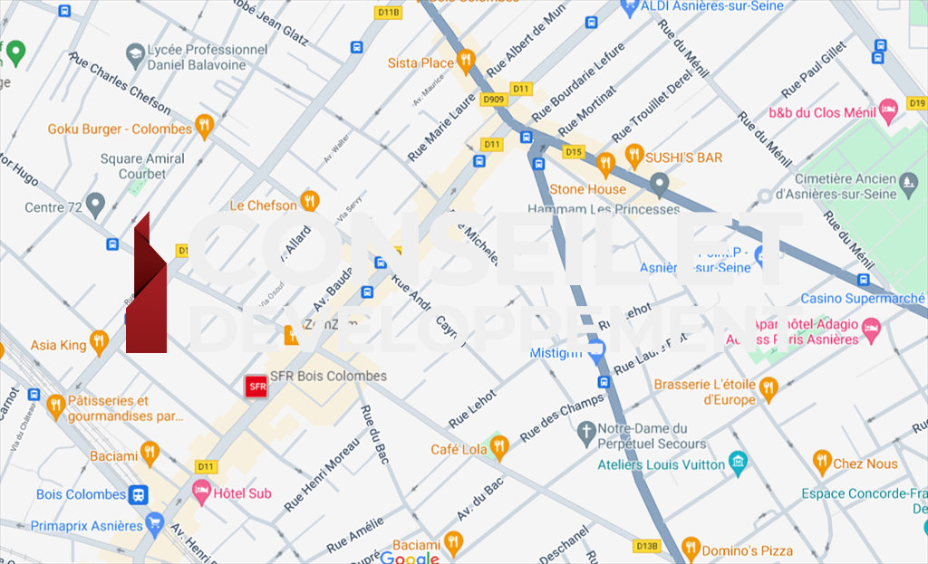 commerce en location sur BOIS COLOMBES (92270)