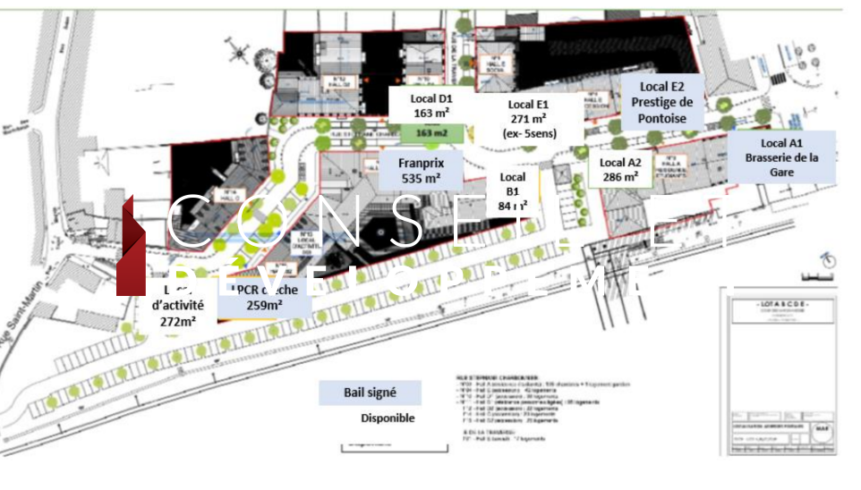 commerce en location sur PONTOISE (95000)